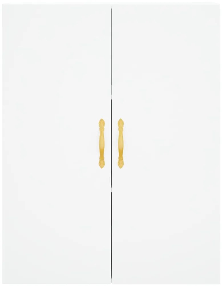 Armário alto 69,5x34x180 cm derivados de madeira branco