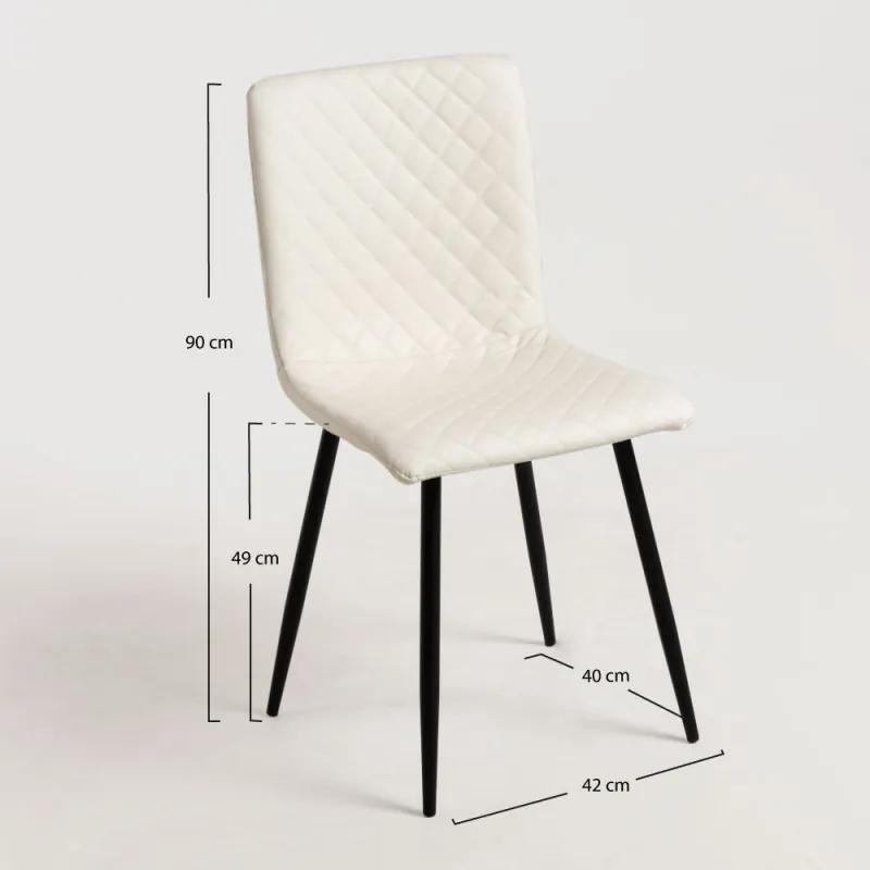 Cadeira Rom Couro sintético - Branco