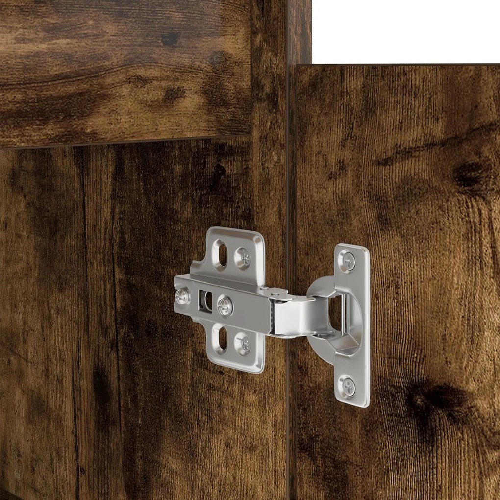 Mesa vidaXL Carvalho Defumado 140x49x76 cm Madeira de Engenharia