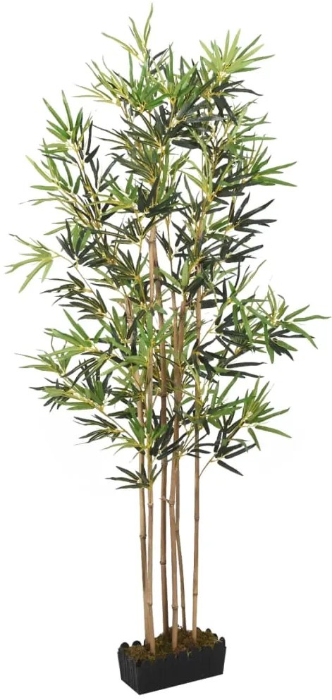 vidaXL Árvore de bambu artificial 828 folhas 150 cm verde