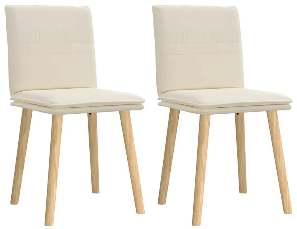 Cadeiras de jantar 2 pcs linho