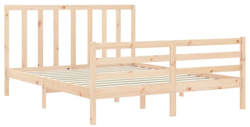 Cama sem colchão 160x200 cm madeira de pinho maciça