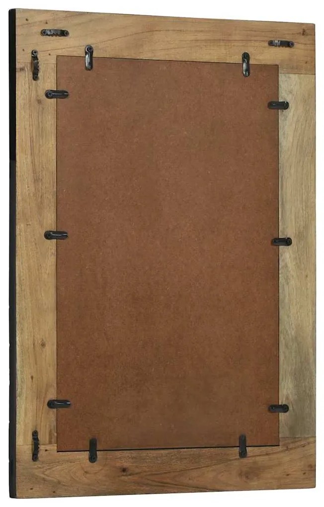 Espelho 70x2x70 cm Madeira Sólida de Acácia
