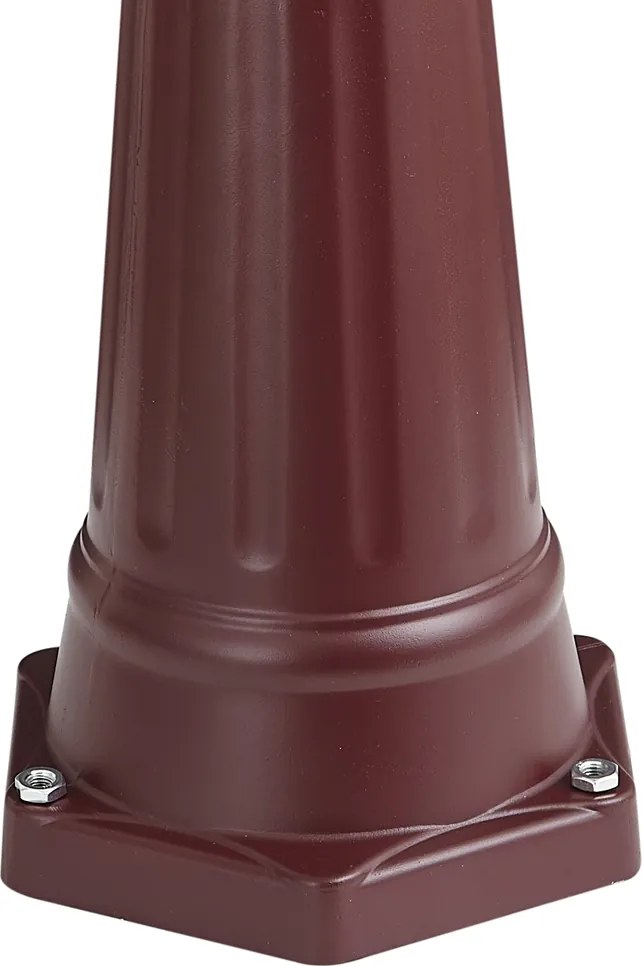 Lanterna de exterior clássica vermelho escuro 213cm IP44 - Havana