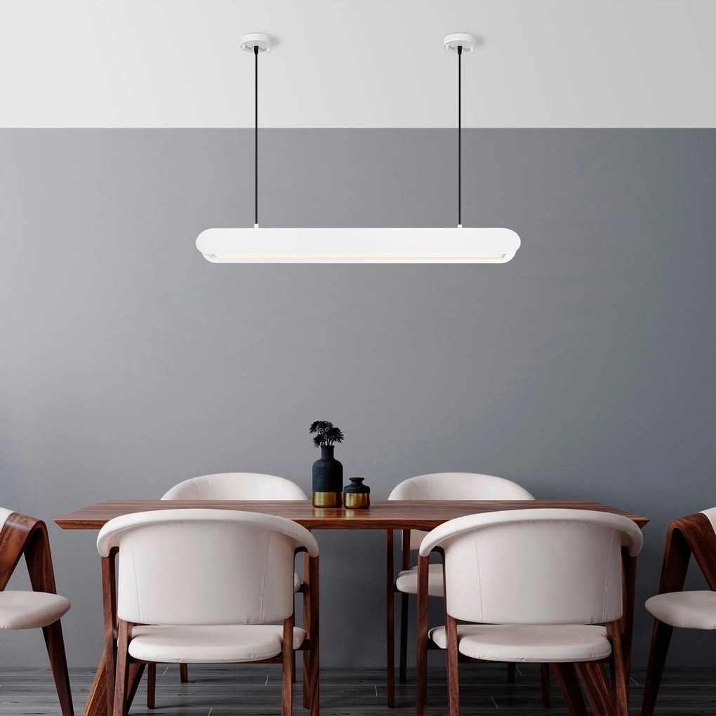 Candeeiro de Teto Ens – Branco – 109 cm de Largura