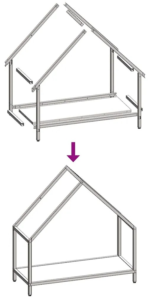 Suporte para lenha 60x25x60 cm aço laminado a frio branco