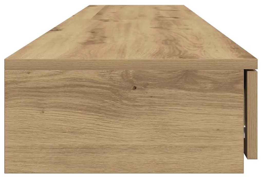 Caixas de Cama vidaXL Carvalho Artesanal 180x36,5x16,5 cm Madeira de E