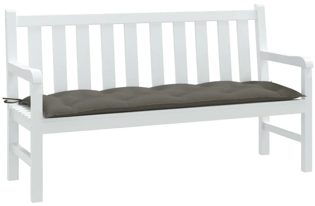 Almofadão banco jardim 120x50x7cm mesclado tecido cinza-escuro