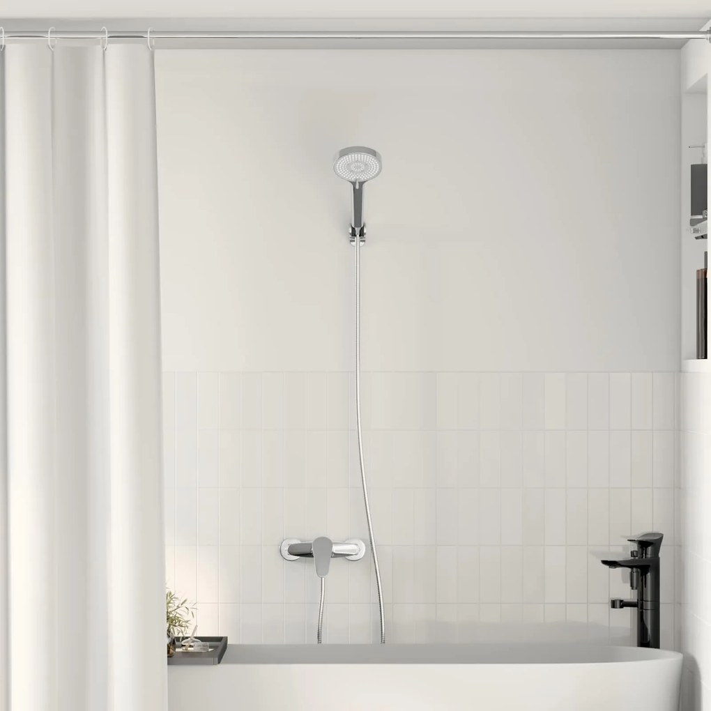 vidaXL Conjunto de Cabeça de Chuveiro Chrome G 1 / 2 polegadas