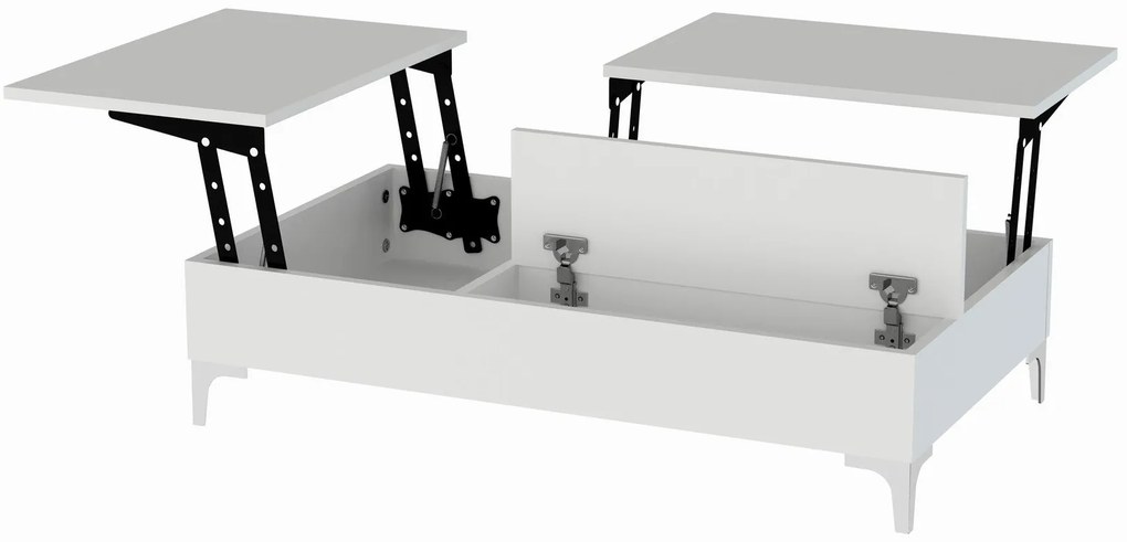 Mesa de Centro Esinti – Branco – 121x28x69,2 cm | Tribo Home