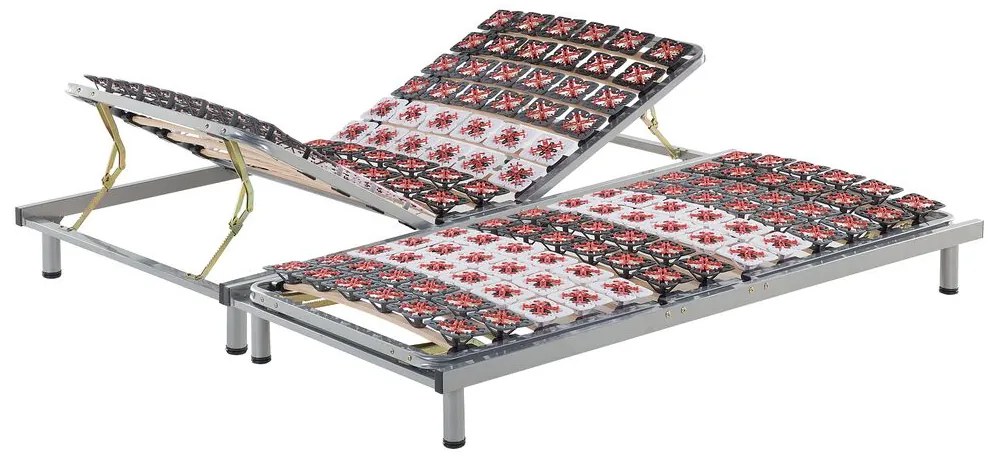 Conjunto de 2 sommier articulados de ripas ajuste manual 180 x 200 cm STAR Beliani