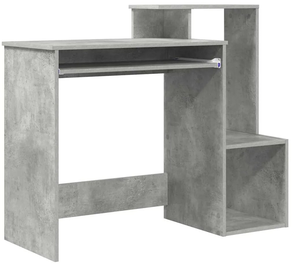 mesa de computador cinza cinza concreto