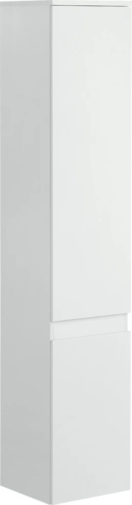 kleankin Móvel coluna arrumação casa de banho 2 armários 3 prateleiras reguláveis estilo contemporâneo 30 x 28 x 152,5 cm branco | Aosom Portugal
