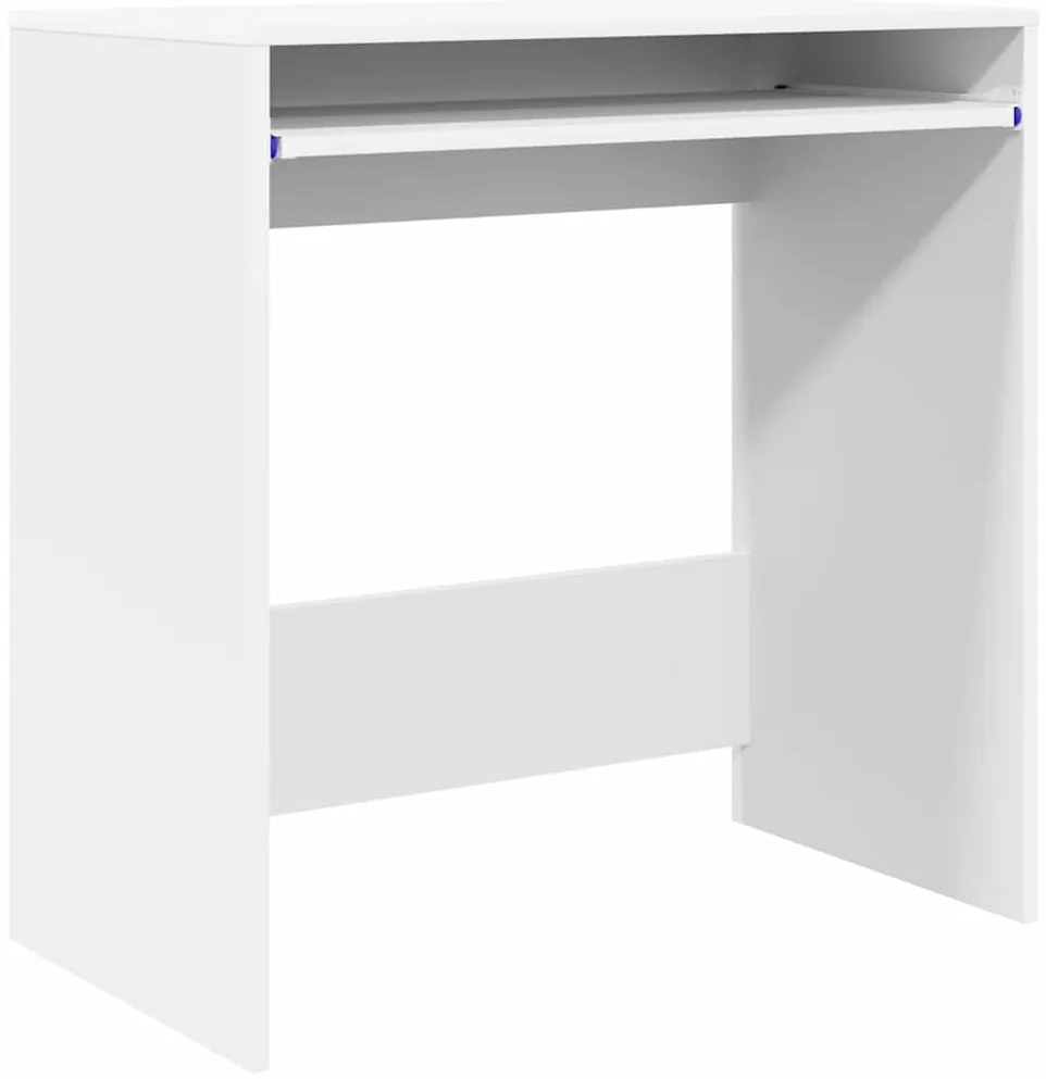 Mesa de Computador Branca Madeira engenheirada Compacta