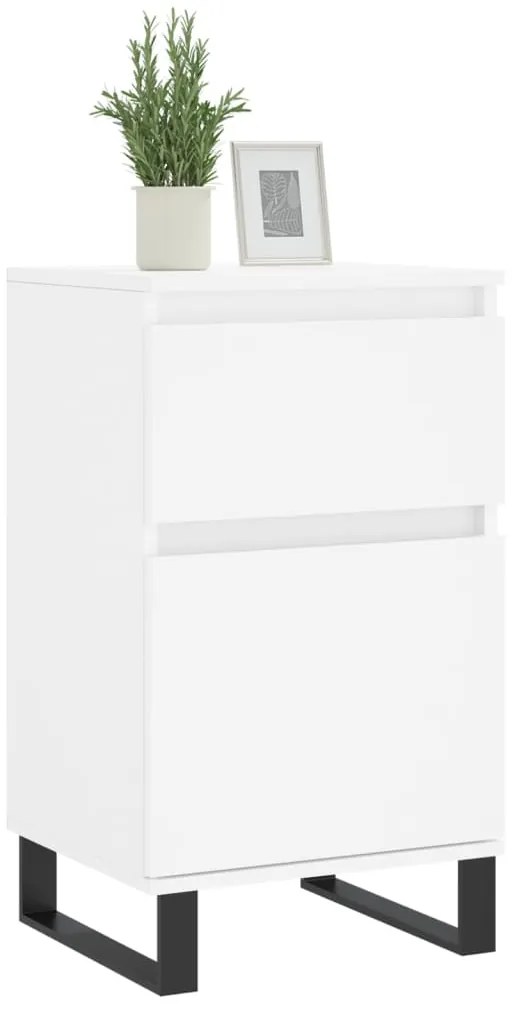 Aparadores 2 pcs 40x35x70 cm derivados de madeira branco