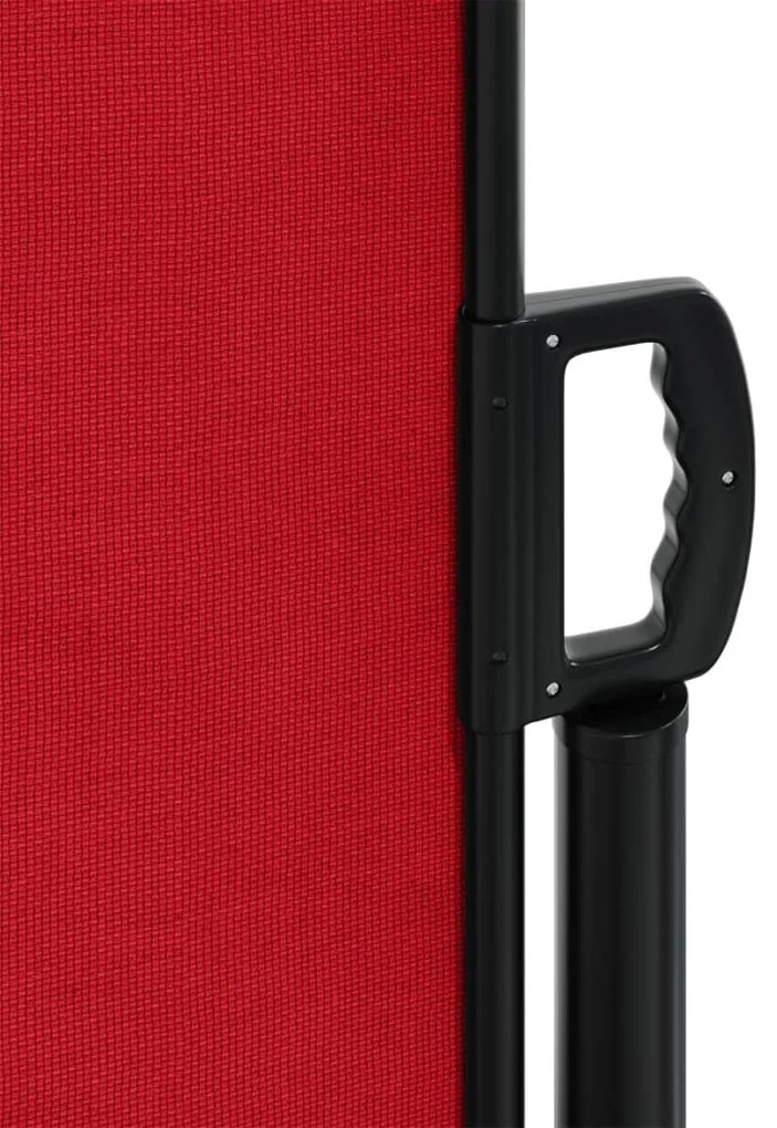 Toldo lateral retrátil 200x600 cm vermelho