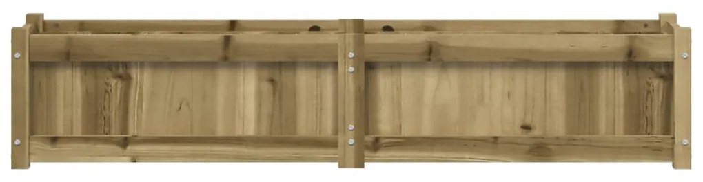 Vaso/floreira de jardim 150x31x31cm madeira de pinho impregnada