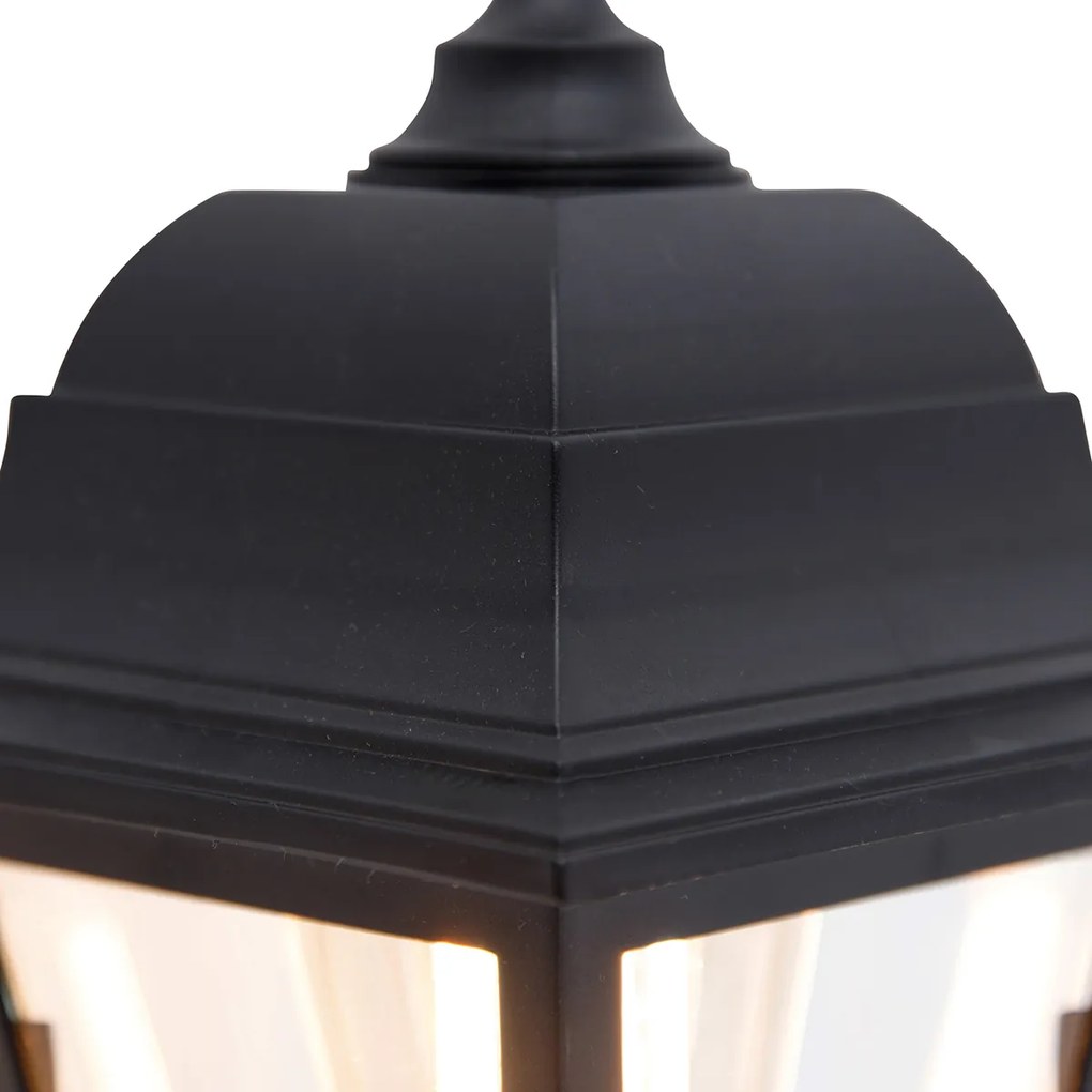 Candeeiro de parede exterior inteligente preto IP44 com WiFi ST64 - Capital