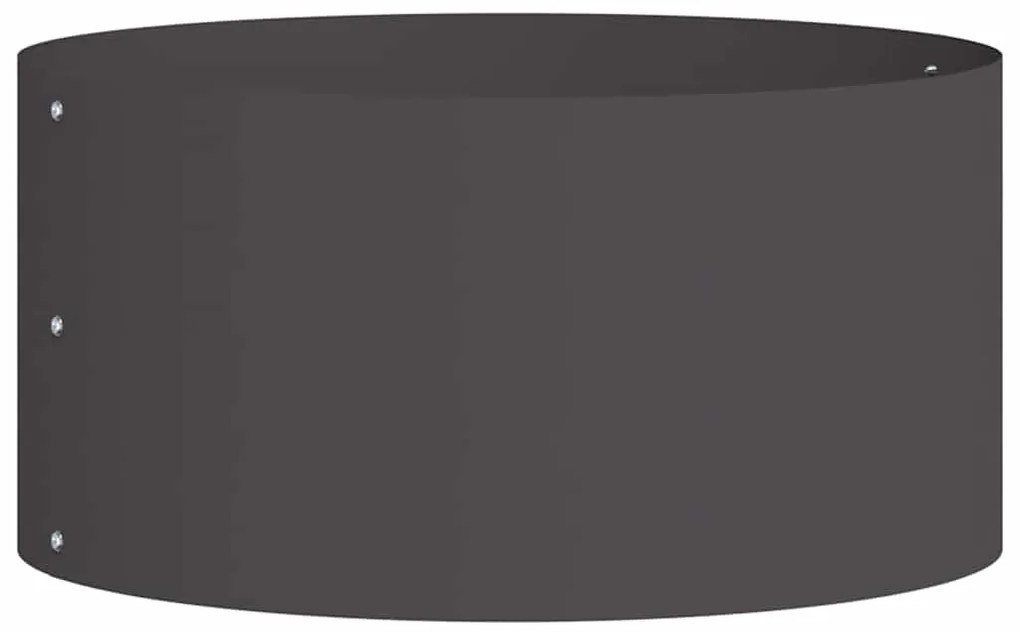 Grande Vaso de Metal Preto Preto Metal Grande Durável
