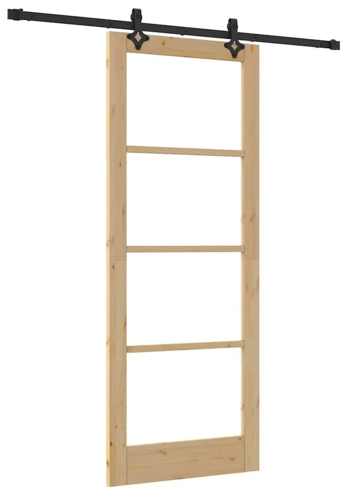 Conjunto de Porta Deslizante com Hardware 'ORKDAL'da vidaXL Madeira Só