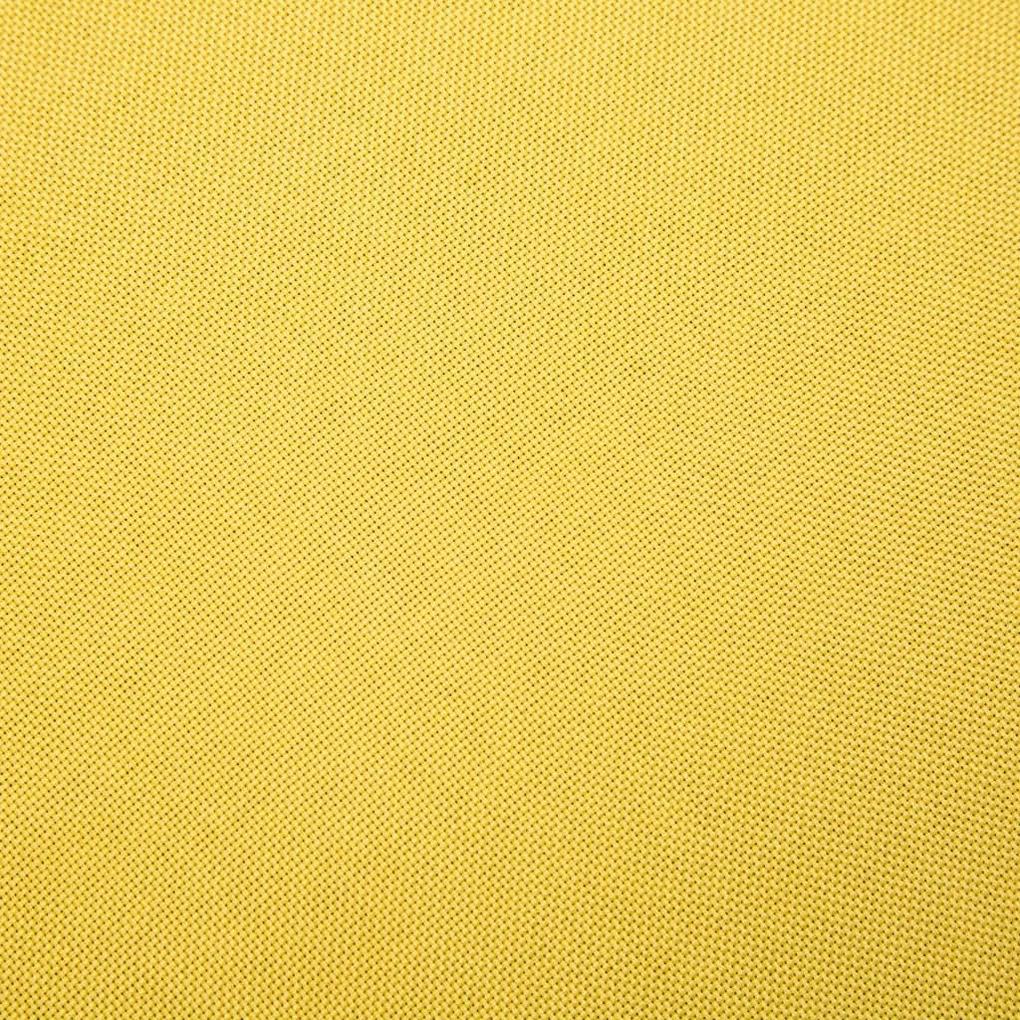 Sofá de 2 lugares em tecido amarelo
