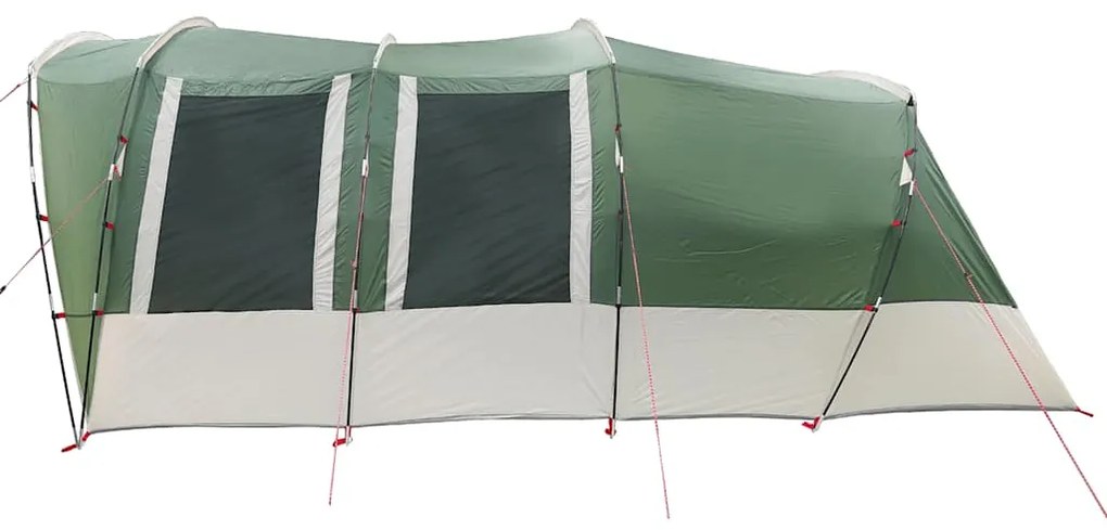 Tenda familiar túnel para 8 pessoas impermeável verde