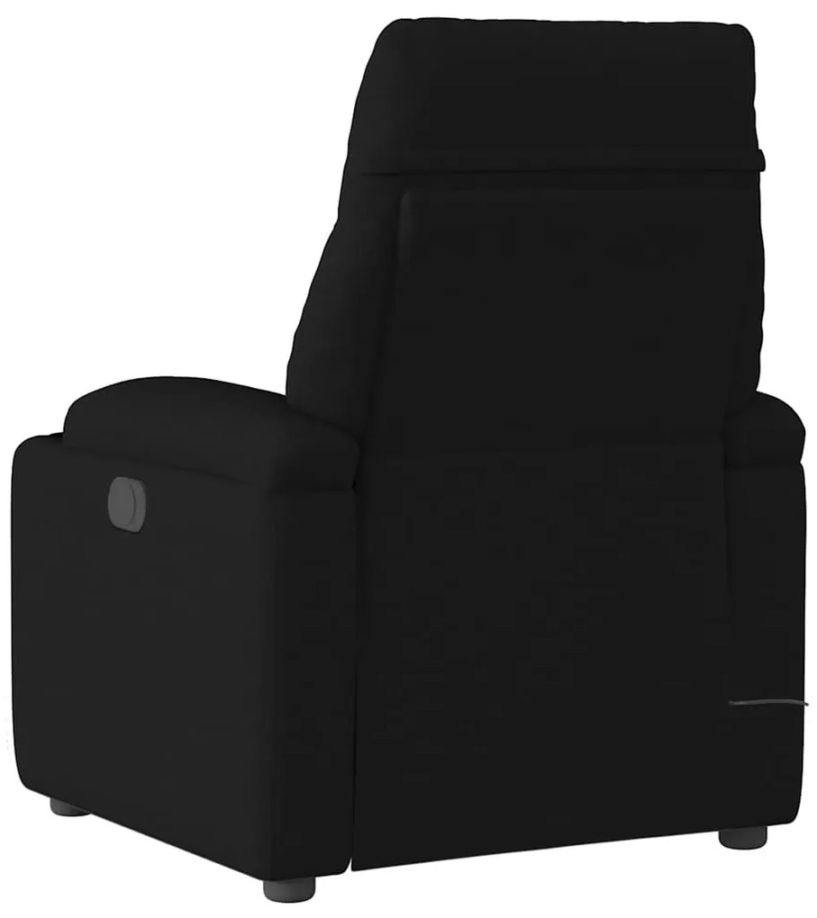 Poltrona de massagens reclinável tecido preto