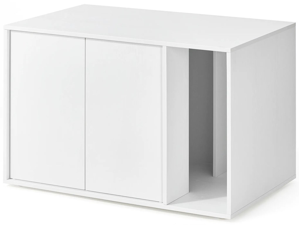 Casa para caixa de areia de gato com portas de abertura rápida. | SONGMICS HOME | 80 x 50 x 53 cm | PCL013W01.