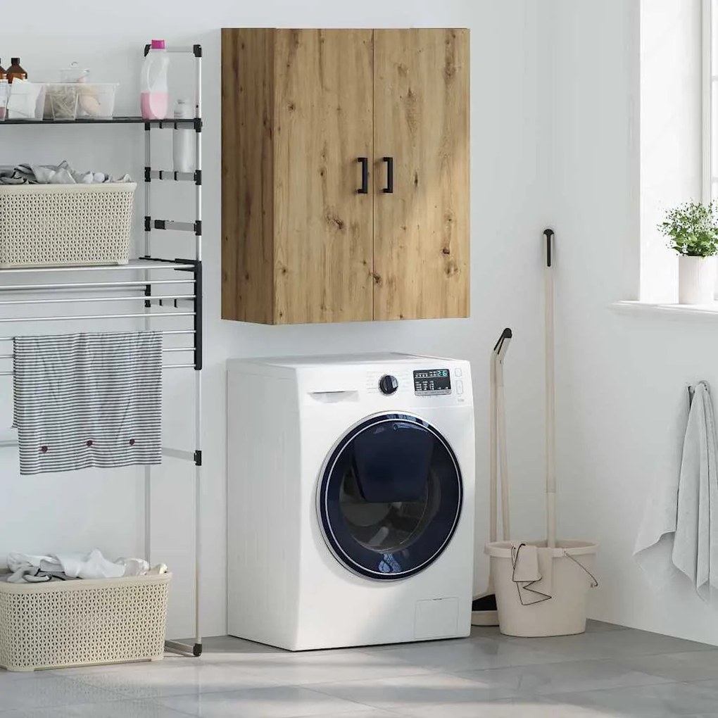 vidaXL Armário de Parede Carvalho Artesanal 69,5 x 34 x 90 cm