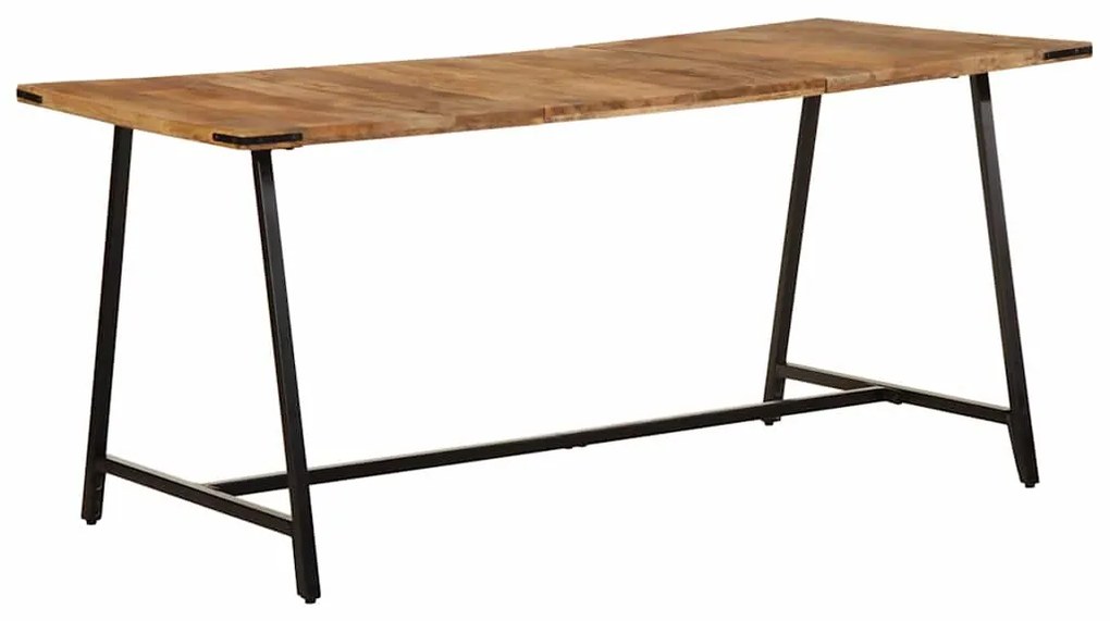 Mesa de jantar 160x80x75 cm madeira de mangueira maciça