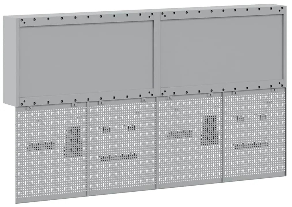 Conjunto de Gabinete e Painel de Ferramentas vidaXL com 6 Peças Montad