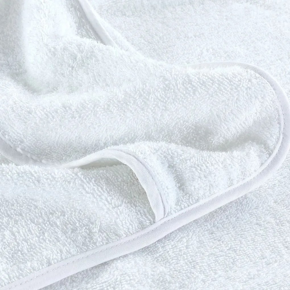 Toalhas de praia 4 pcs 60x135 cm tecido 400 GSM branco