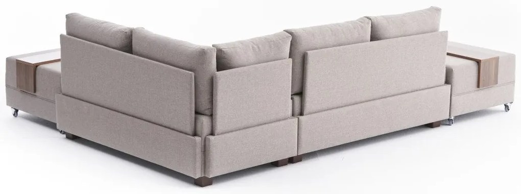 Sofá-Cama de Canto Fly – Creme – 210x70x280 cm