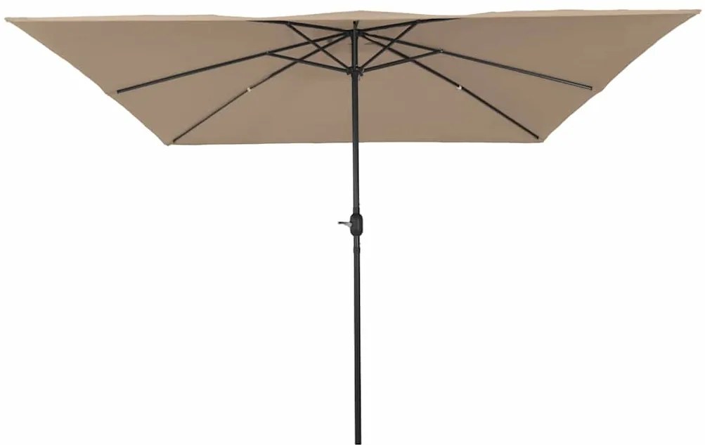 Guarda-sol Quadrado 295 x 245 cm Taupe