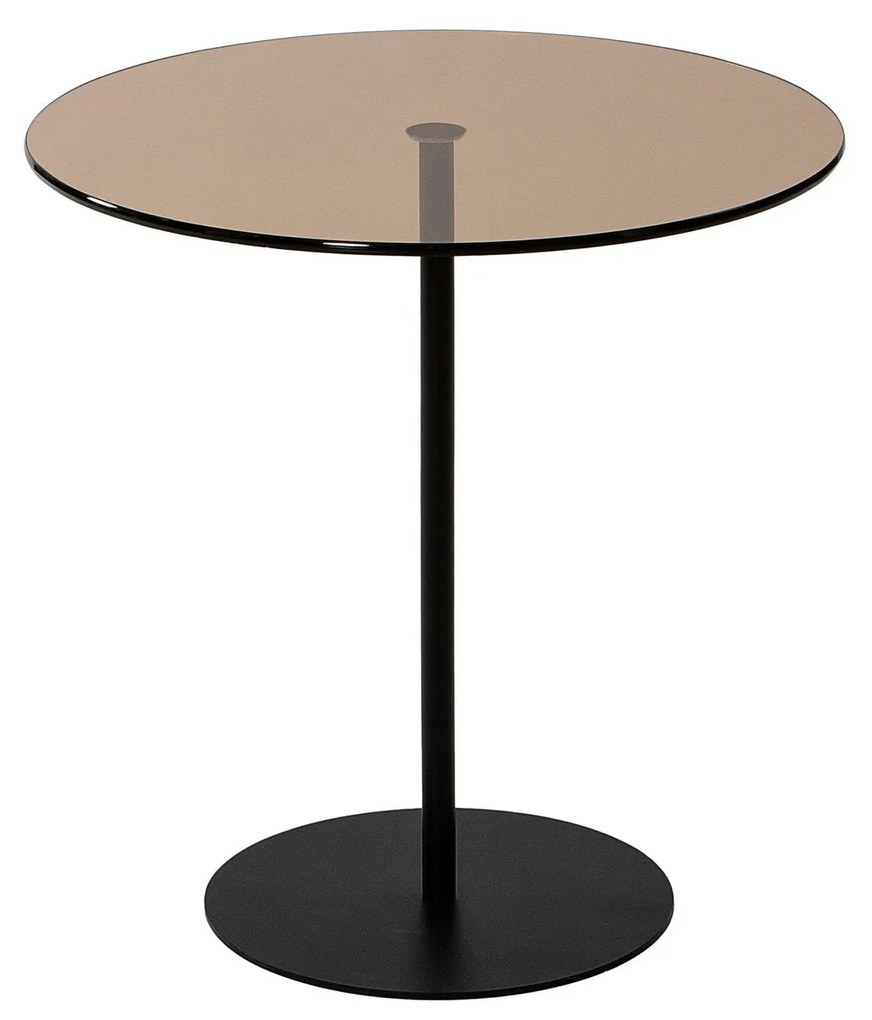 Mesa Lateral Chill-Out – Preto e Bronze – 50 cm x 50 cm x 50 cm