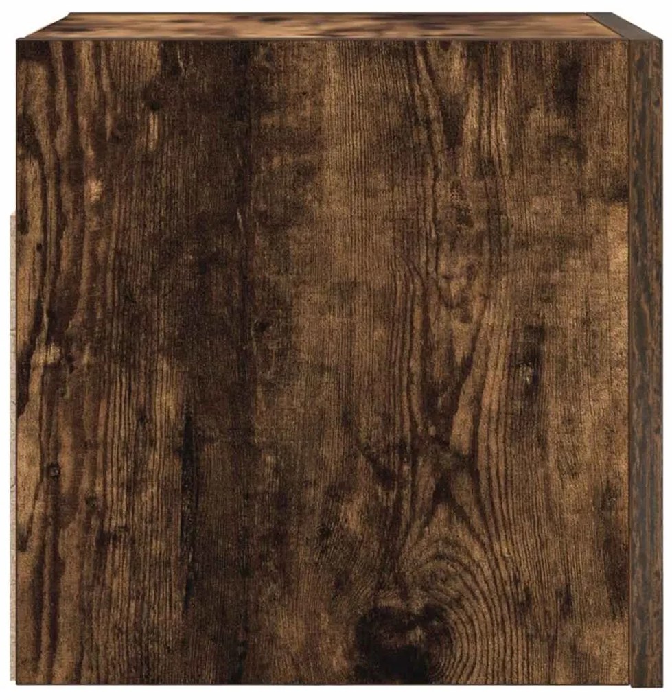 Móveis de TV de parede 4 pcs 30,5x30x30 cm cor carvalho fumado