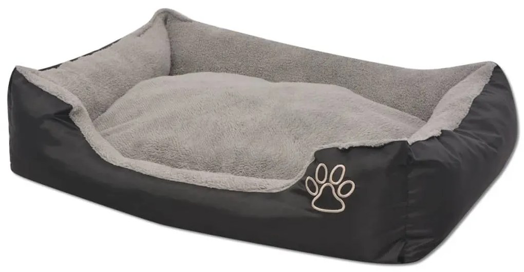 Cama para cães com almofada acolchoada tamanho M preto