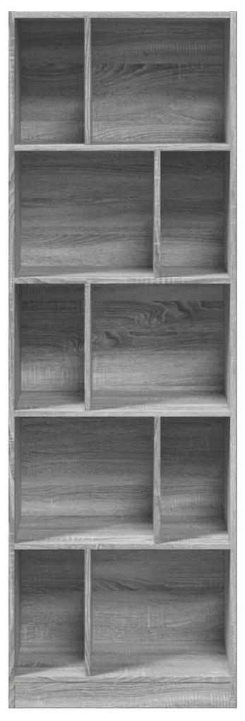 Estante 57x28,5x174 cm derivados de madeira cinzento sonoma