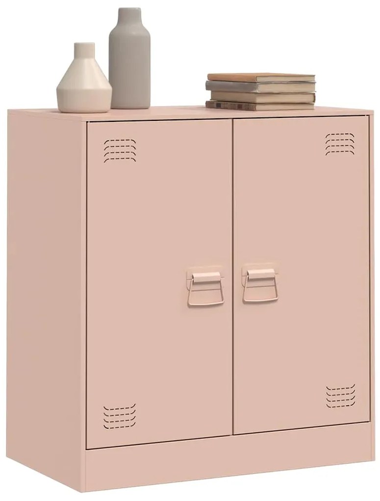 Aparador 67x39x73 cm aço rosa