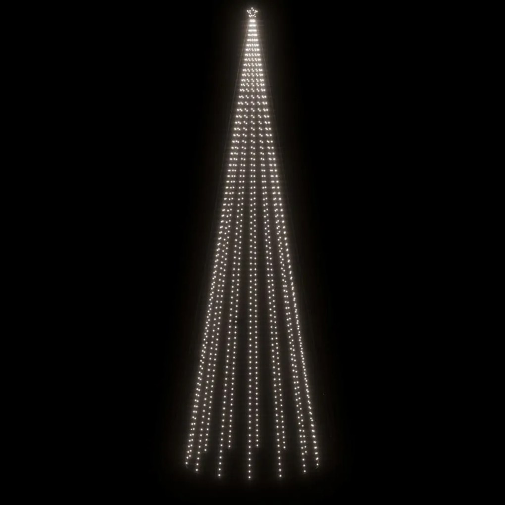 Árvore de Natal em cone 1134 LEDs 230x800 cm branco frio