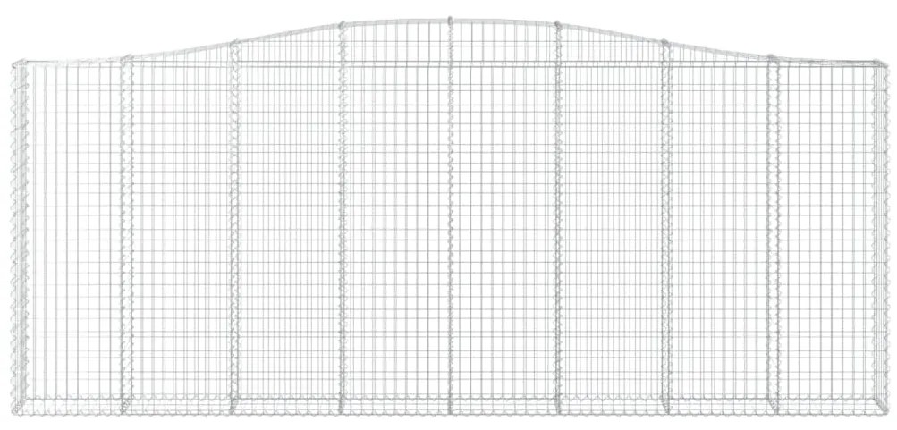 Cestos gabião arqueados 6pcs 400x30x160/180cm ferro galvanizado