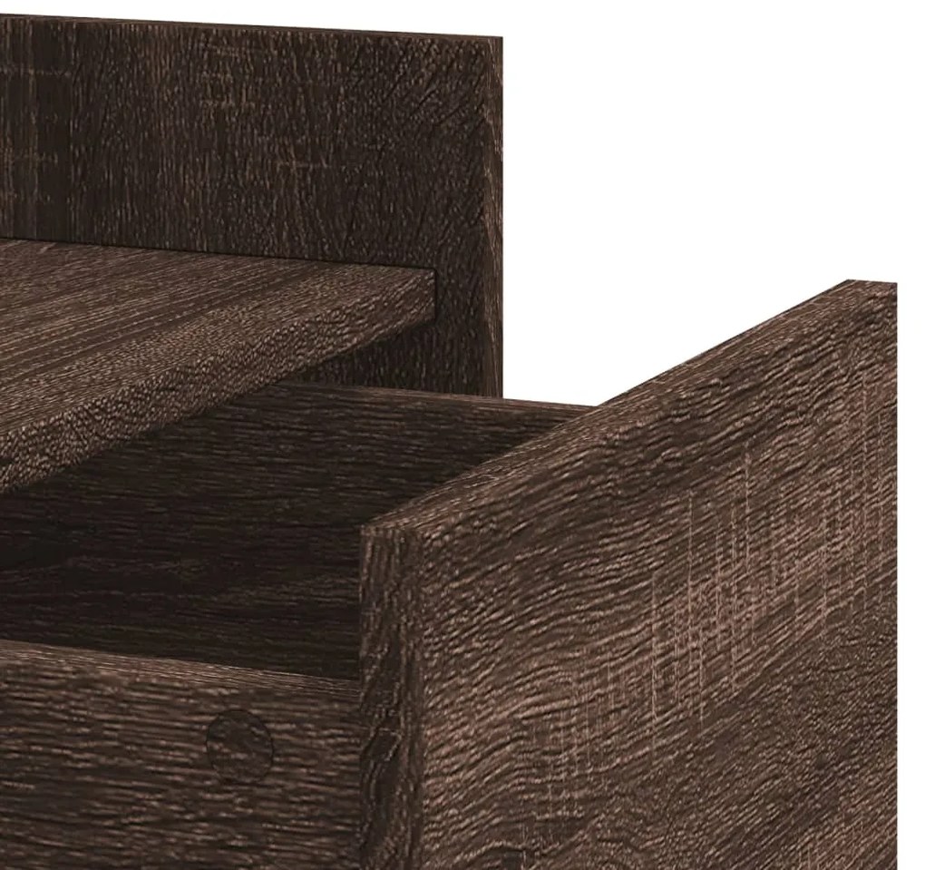 Mesa cabeceira 45x50x65 cm derivados madeira carvalho castanho