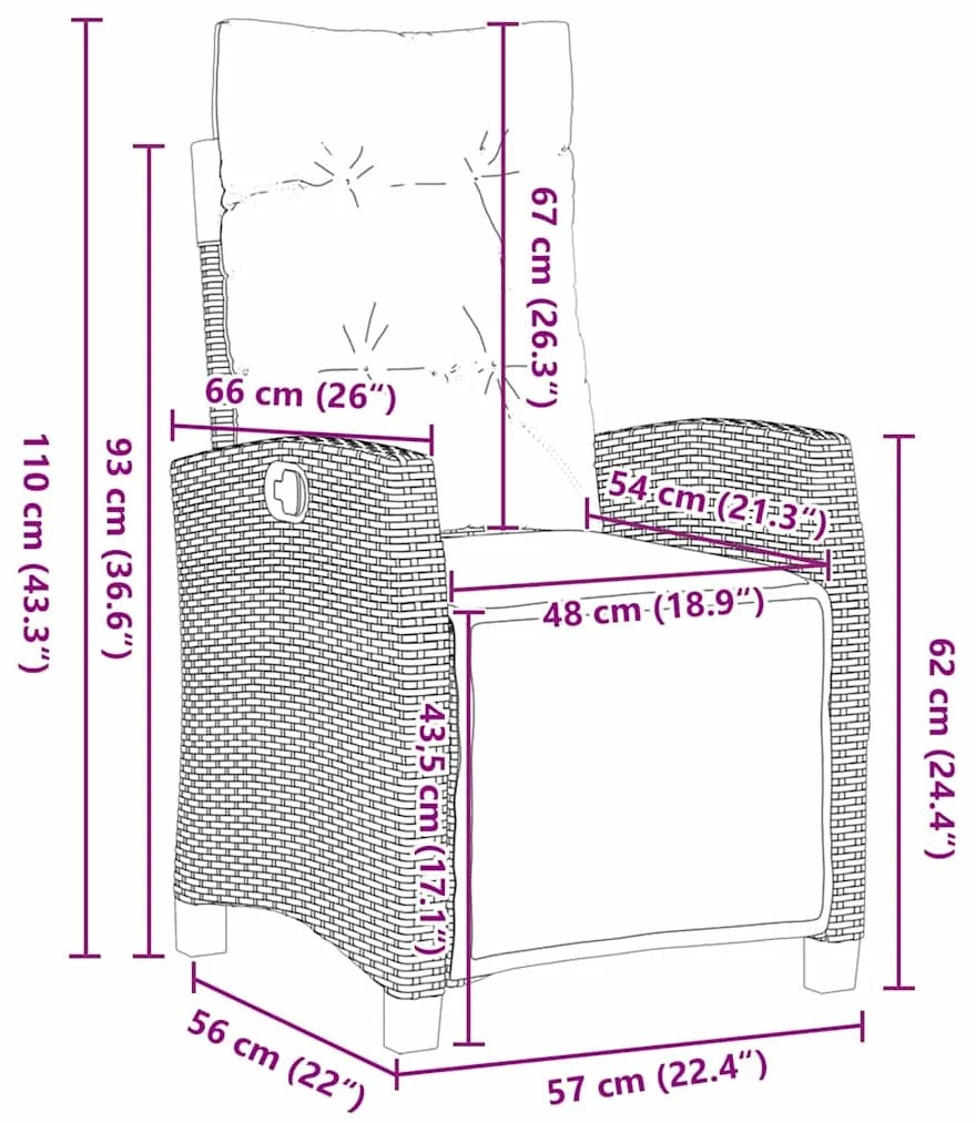 Conjunto de Jantar de Jardim de 5 Peças em Rattan Sintético Bege