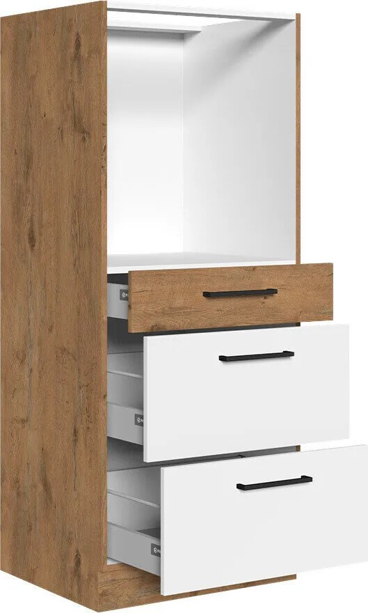 Armário modular para eletrodomésticos de encastrar Wood Grey 102