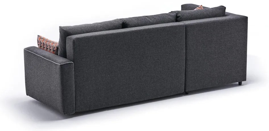 Sofá-Cama de Canto Ece – Antracite – 242 cm x 88 cm x 90 cm