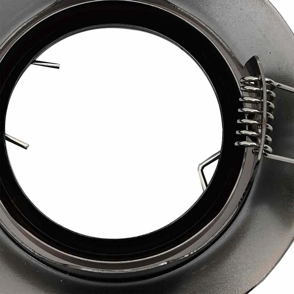 Spotlights Embutidos 6 pcs Redondo GU10 Cobre Ø90 mm Aço