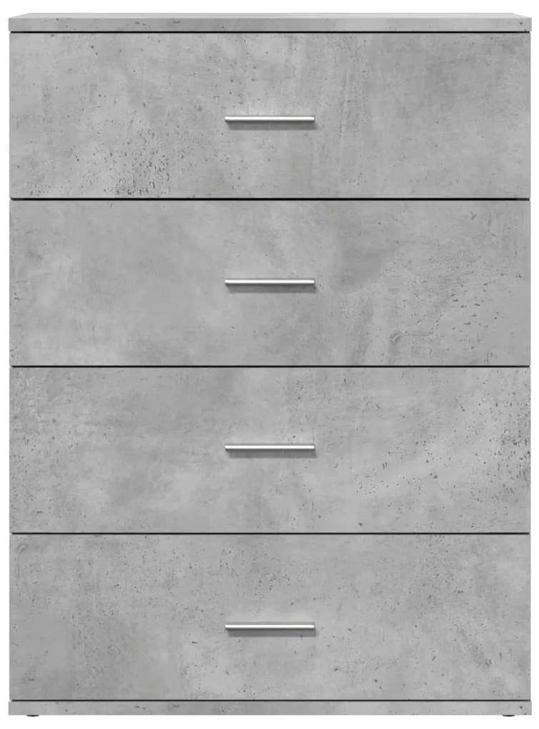 Aparadores 2 pcs 60x39x80 cm derivados madeira cinzento cimento