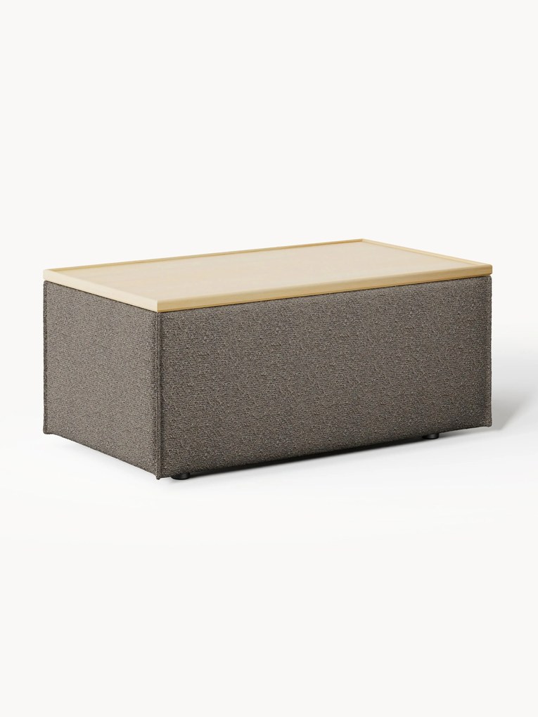 Bouclé Sofa Ottoman Lennon with Storage