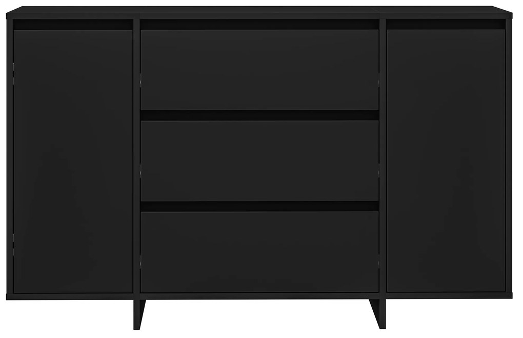 Sideboard Preto 120x41x75 cm Madeira de engenharia