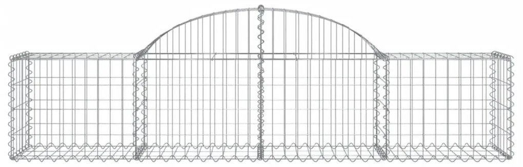 Cestos gabião arqueados 10pcs 200x50x40/60 cm ferro galvanizado